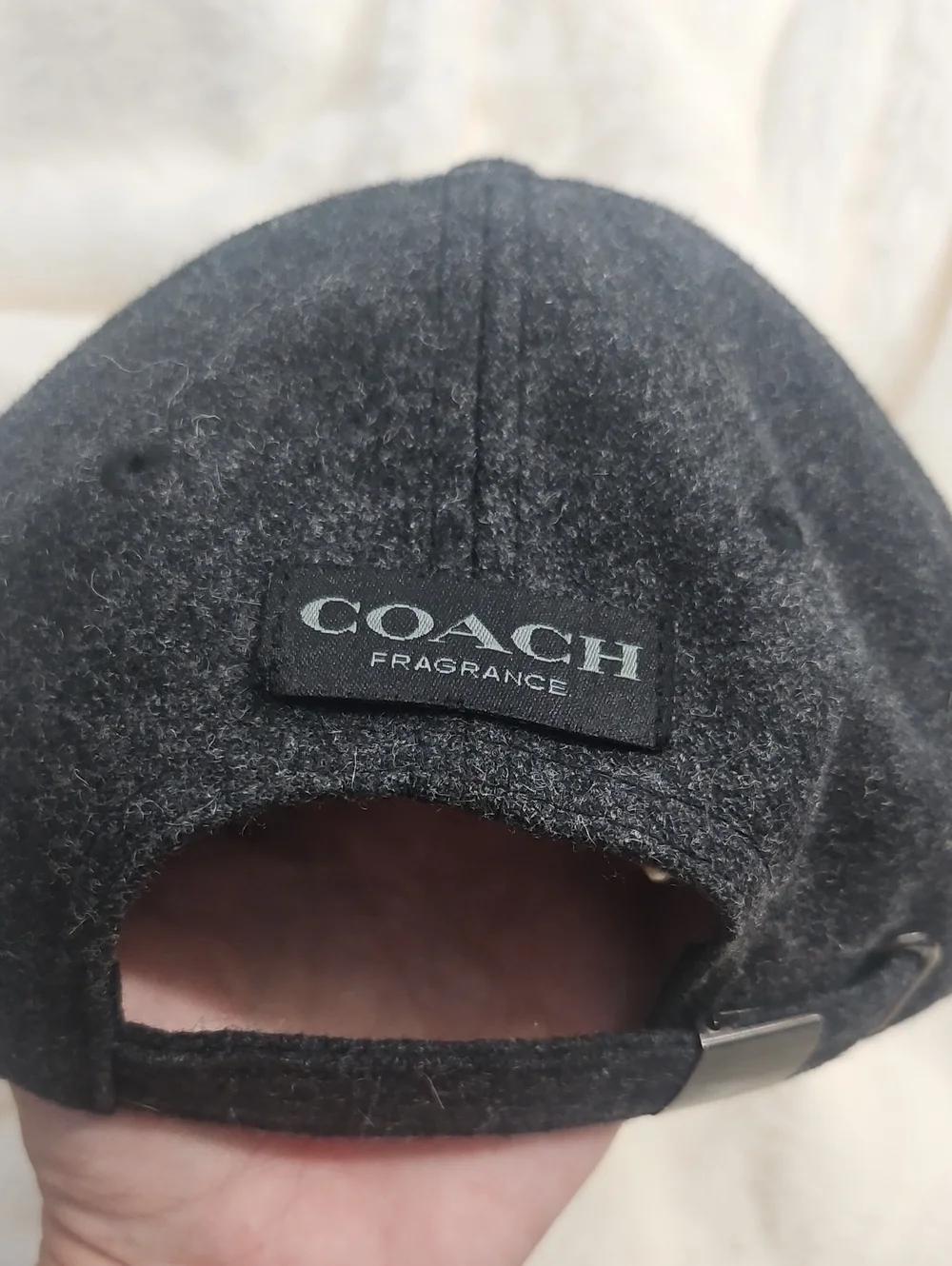 Coach Fragrance Gray Wool Blend Baseball Cap Adjustable NWT Promotional Gift